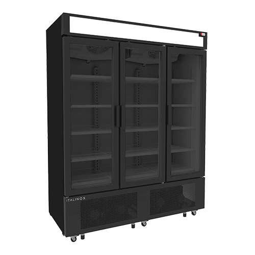 ARMOIRE À BOISSONS 3 PORTES VITRÉES BATTANTES