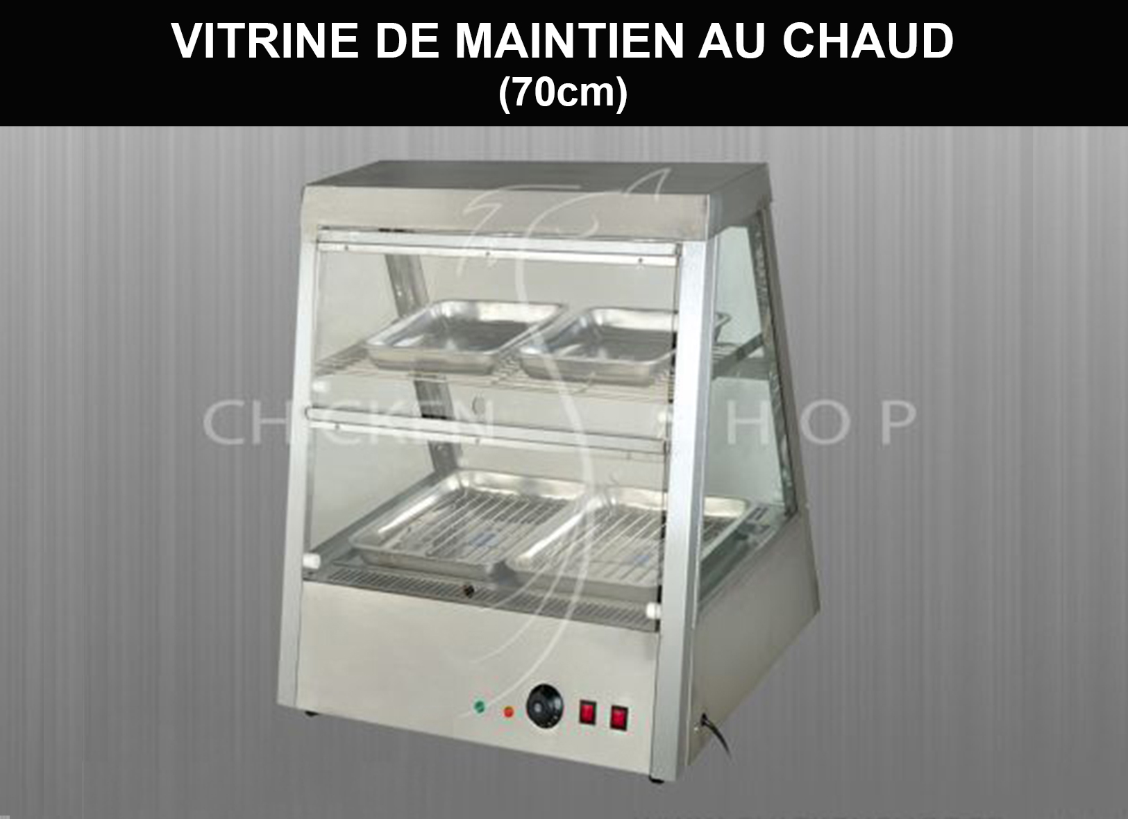 VITRINA DE MANTENIMIENTO EN CALIENTE 70CM