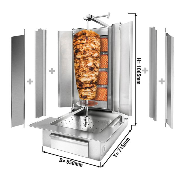 ASADOR DE KEBAB 4 QUEMADORES PREMIUM